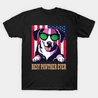 Best Pawther Ever ( American Flag ) T-Shirt